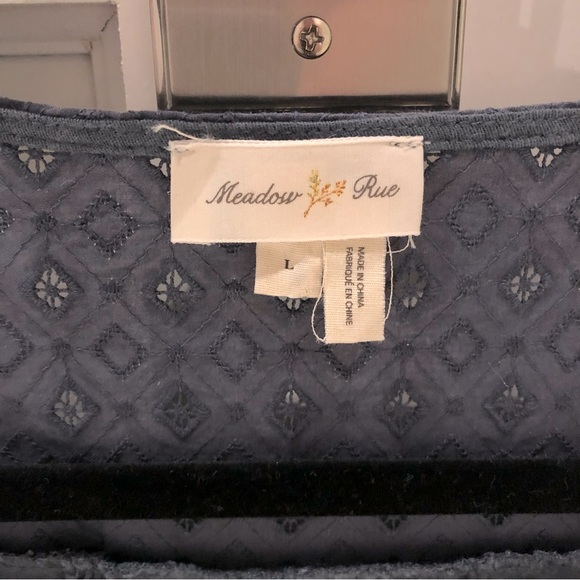 *HOST PICK* Meadow Rue by Anthropologie Embroidered Eyelet Top NWOT - Picture 5 of 8